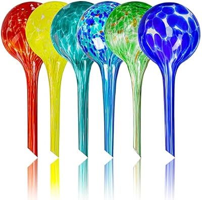 Plant Watering Globes Set of 6, Small - Glass Self Watering Globes — view 2