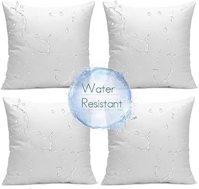 Ashler Outdoor Pillows, 18 x 18 Waterproof Pillow Inserts Set of 4 — view 2