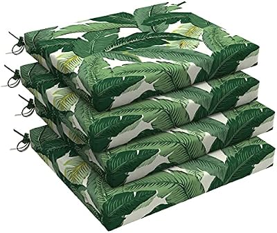 LVTXIII Outdoor Chair Cushions, Fade-Resistant Patio Furniture Cushions Outdoor Square Chair Pads with Ties f… — view 2