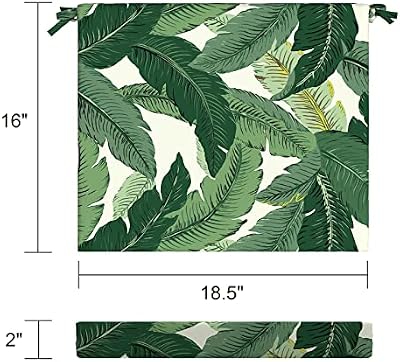 LVTXIII Outdoor Chair Cushions, Fade-Resistant Patio Furniture Cushions Outdoor Square Chair Pads with Ties f… — view 3