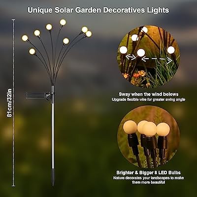 ASMAD Solar Lights Outdoor(4 Pack-32 LEDs),Solar Garden Lights,Fairy Lights — view 4