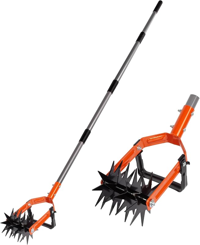 Rotary Cultivator Garden Tool, Hand Tiller & Stirrup Hoe Garden Weeder