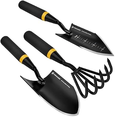 Kemaier 3-Piece Garden Tool Set, Heavy-Duty Stainless Steel Premium Tools — view 2