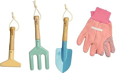 Gardening Set, Tool Kit, for Kids, STEM, Includes Tote Bag, Spade, Watering Can, Rake, Fork, Trowel and Glove… — view 4
