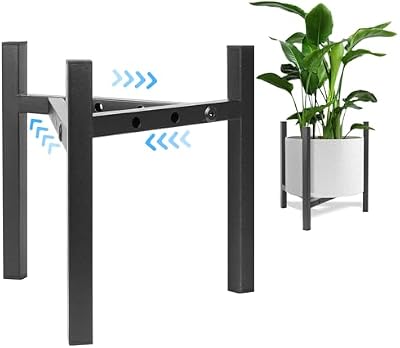 Airpark Plant Stand Indoor Adjustable, Metal Modern Plant Stands, Heavy Duty Stable Plant Pot Flower Holder I… — view 2