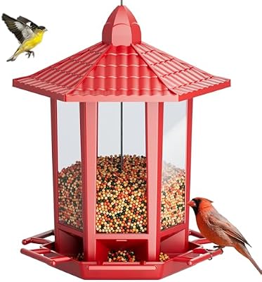Birdream Bird Feeders for Outdoor Hanging, Fun Installation Pagoda Design Wild Birdfeeder, Attracting Wild Bi… — view 2