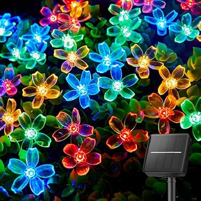 Brightown 60 LED Flower Solar String Lights Outdoor Waterproof Fairy Lights — view 2