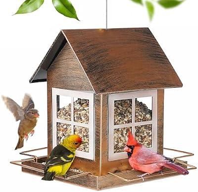 Bird Feeder, Waterproof Bird Feeders for Outdoor Hanging — view 2