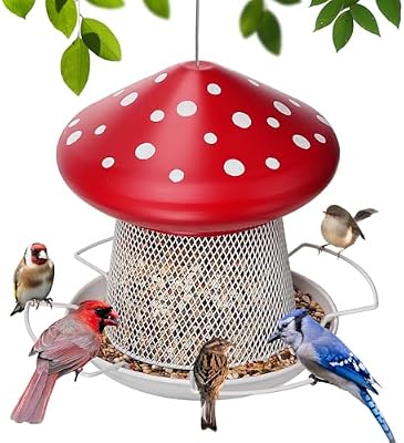 Bird Feeder, Heavy Duty Metal Bird Feeders for Outdoor Hanging — view 2