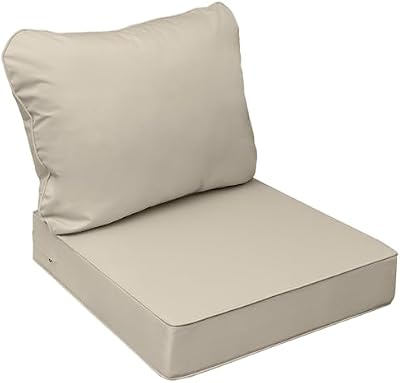 AAAAAcessories Outdoor Chair Cushions, 24 x 24 x 5 + 19 in, Set of 1 — view 2