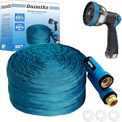 Garden Hose 50 ft, Made of TPE (BetterThan PVC/Hybrid Polymer), Lightweight yet Durable Water Hose with Ergon… — view 2