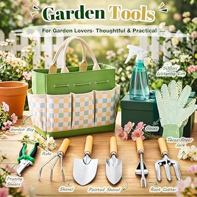 Heavy Duty Gardening Tool Set with Tote Bag, Great Gift for Gardeners — view 3