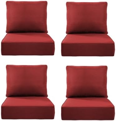 6" Thick Outdoor Cushion, 22"*24"*6" Patio Furniture Cushions with Waterproof Patio Furniture Cushions with R… — view 2