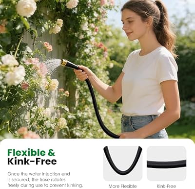 Garden Hose 75FT, Non-Expanding Water Hose Ultra Lightweight, Kink-Free, Burst-Resistant, Lead-Free, Durable… — view 4
